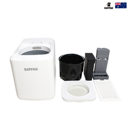 CATPAK「智能堆肥機」貓砂+廚餘→有機肥｜廚餘機｜4小時變花肥｜一機搞掂｜玻璃頂監控×自動清潔功能｜香港首創