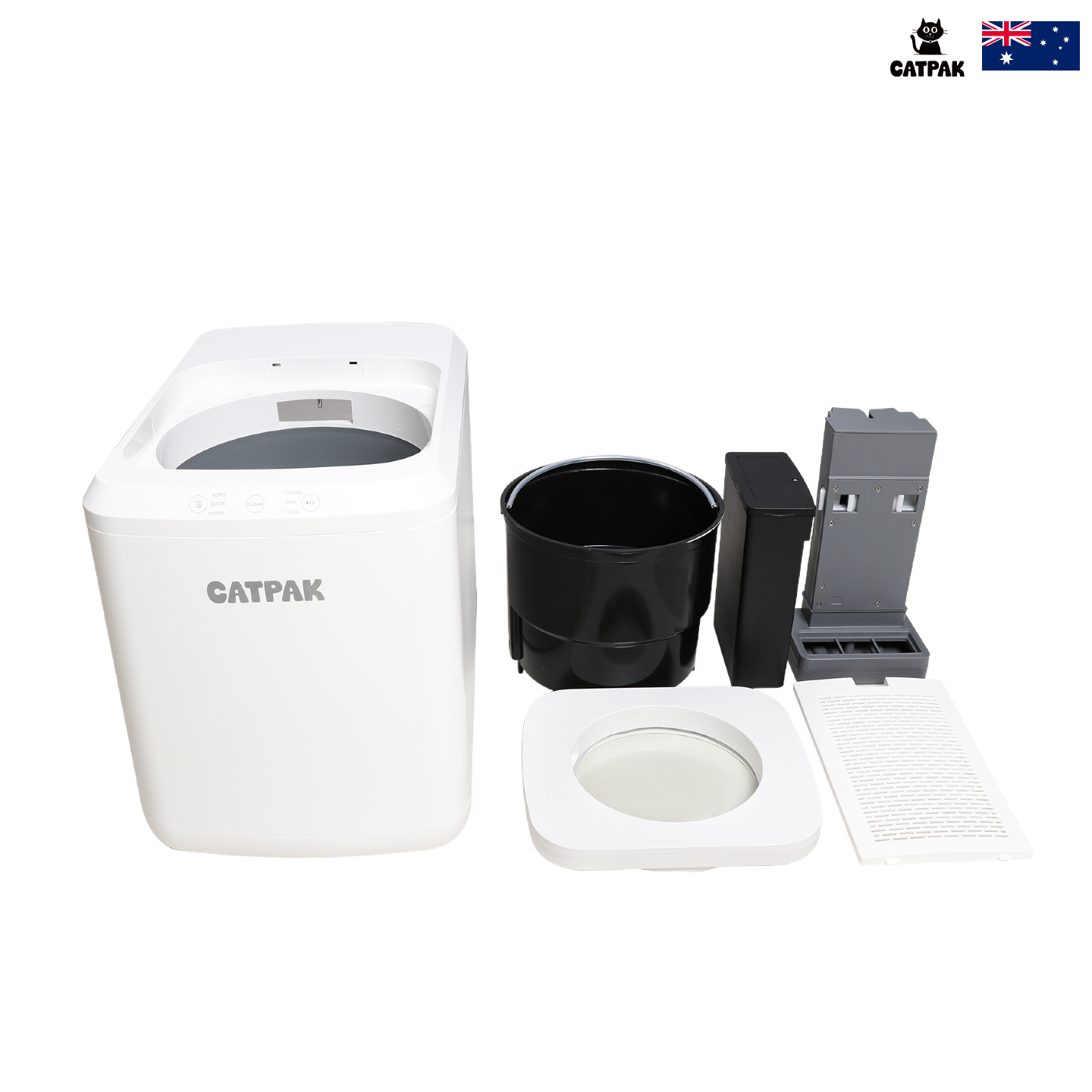 CATPAK「智能堆肥機」貓砂+廚餘→有機肥｜廚餘機｜4小時變花肥｜一機搞掂｜玻璃頂監控×自動清潔功能｜香港首創