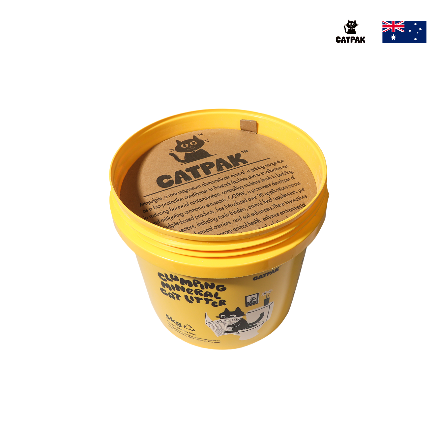 CATPAK-【5桶優惠+送貓抓墊】純天然礦物質-凹凸棒石貓砂 | 強效除臭| 抑菌低塵|環保減塑