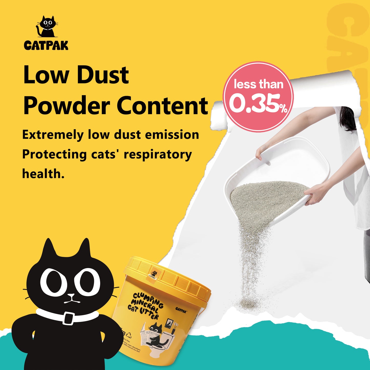 【4桶優惠】純天然礦物質-凹凸棒石貓砂 | 強效除臭| 抑菌低塵|環保減塑